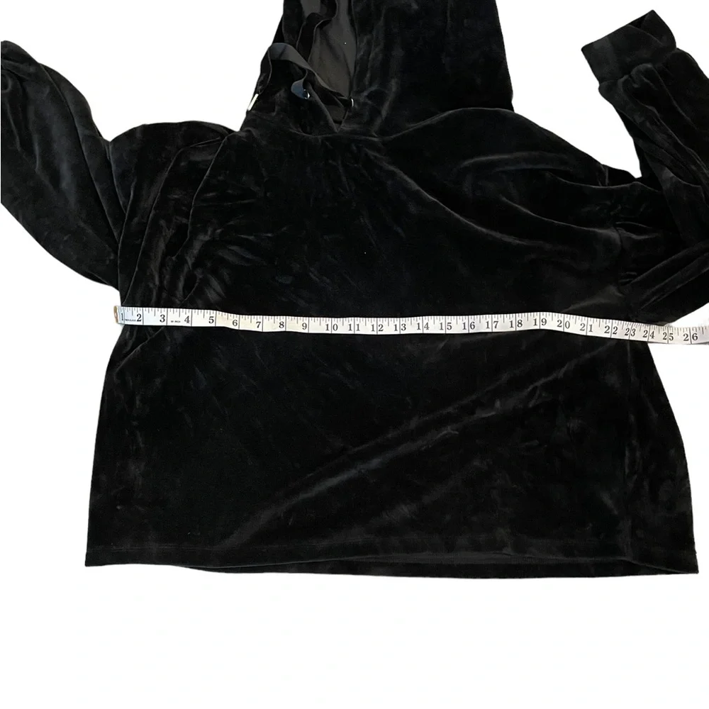 Wild Fable Black Velour Pullover Drawstring Hoodie Size XXL - Picture 5 of 10